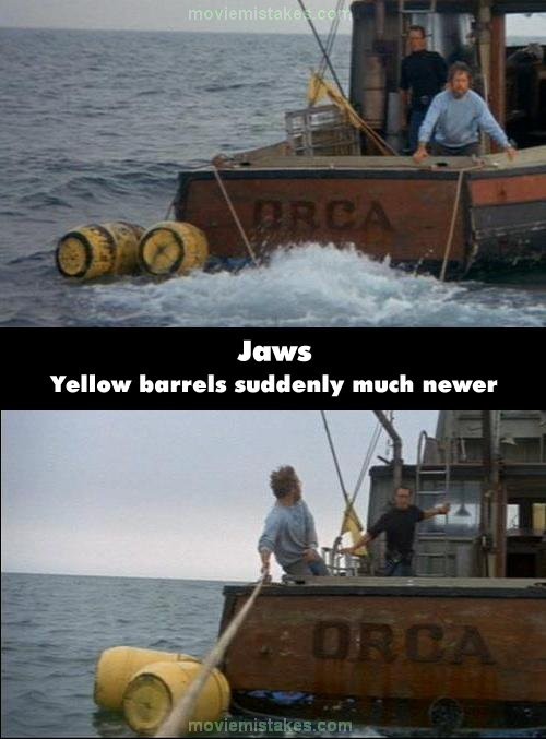 Phim Jaws, hai chiếc thùng màu vàng đã trở nên mới hơn rất nhiều